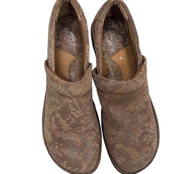 BOC Women’s Size 10 Brown Leather Clogs Slip On Comfort Shoes Nursing - Picture 4 of 7